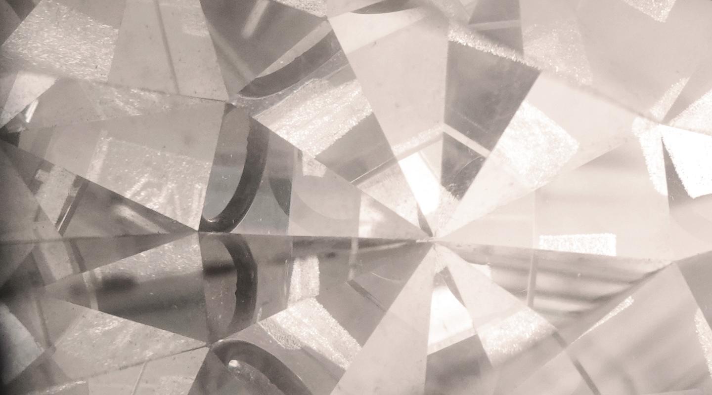 Closeup on diamond texture